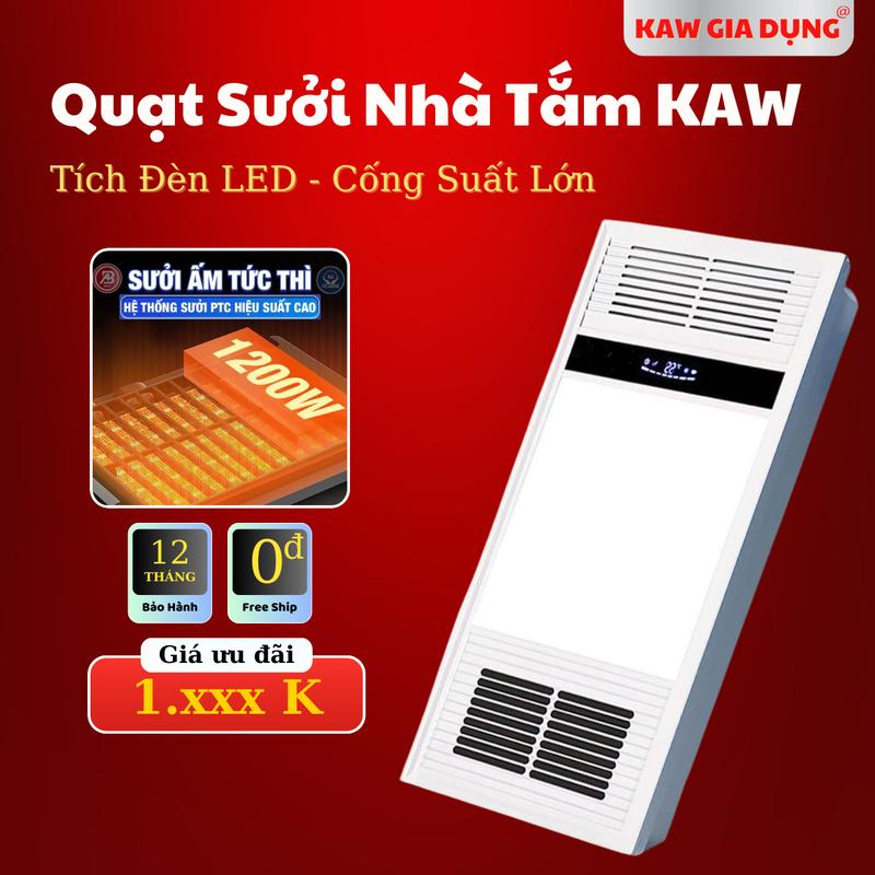  QUẠT Sưởi Nhà Tắm Âm Trần TLC Quạt Sưởi Âm Trần LUXURY Tích Đèn Led - Làm Ấm Nhanh Điều Khiển Tự Động Sưởi Ấm Máy Sưởi 