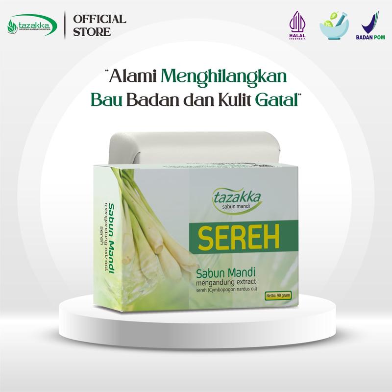Sabun Mandi Herbal Ampuh Mengatasi Panu Dan Gatal Gatal Sabun Sereh Original Tazakka Perawatan Soap Tubuh Panu Kurap 2