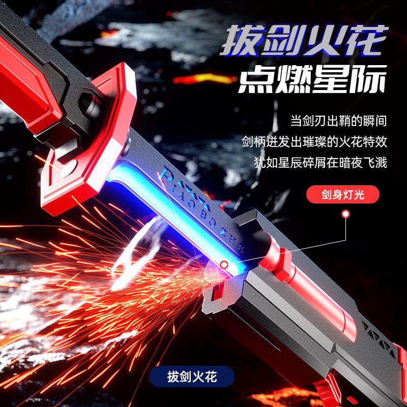 Đồ chơi kiếm ánh sáng âm thanh dành cho trẻ em nhựa bá cao cấp với Đèn chảy 7 màu hiệu ứng cực Đỉnh