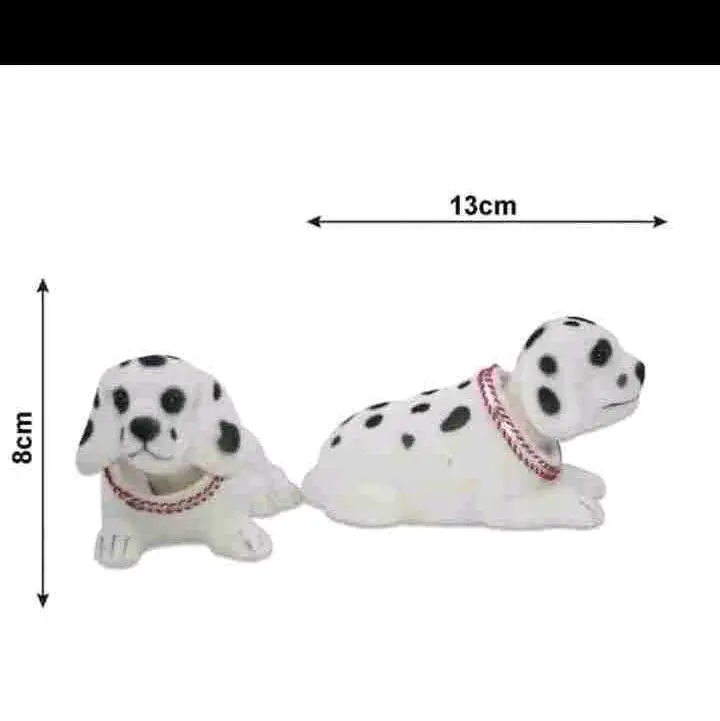 boneka dashboard pajangan mobil DALMATION anjing kepala goyang Car 1