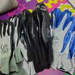 12,6,3, pasang sarung tangan gekko telapak anti sajam, sarung tangan kerja, lateks anti duri