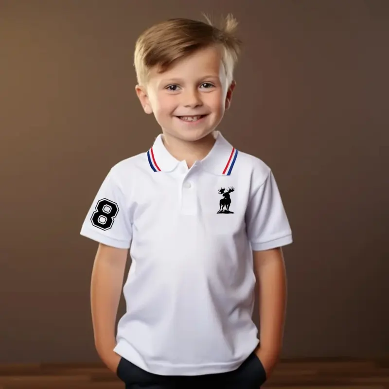 Kaos Wangki Polo Anak Laki-laki/Perempuan Moose Logo Sablon DTF Fashion Baju 0