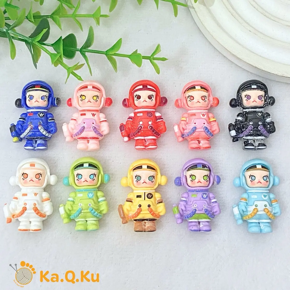 100 PCS RESIN CLAY KARAKTER LUBANG BAHAN KERAJINAN CRAFT Alat