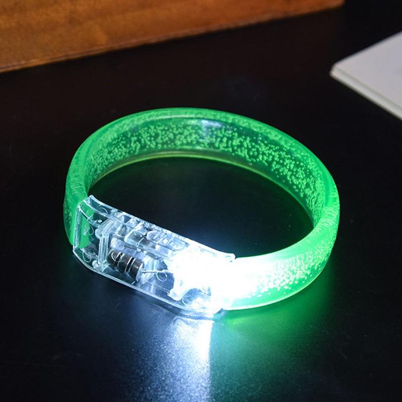 Vòng Tay Đèn LED Nhấp Nháy Cho Bữa Tiệc, Màu Ngẫu Nhiên, Vòng Tay Buổi Hòa Nhạc Phát Sáng Tối, Thanh Nhiều Màu A7Q9 8