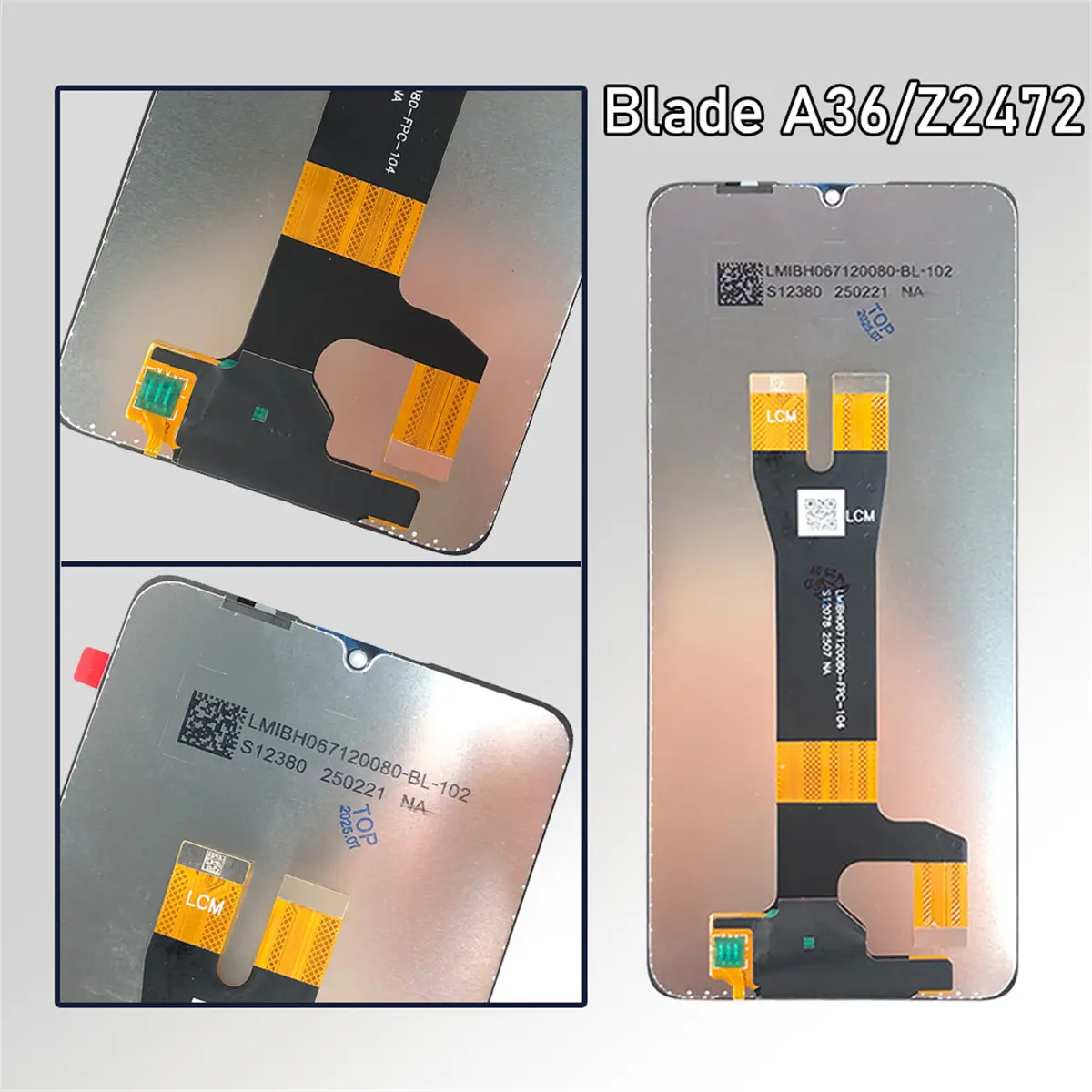6.75 inch Compatible With For ZTE Blade A36 Lcd Z2472 Display