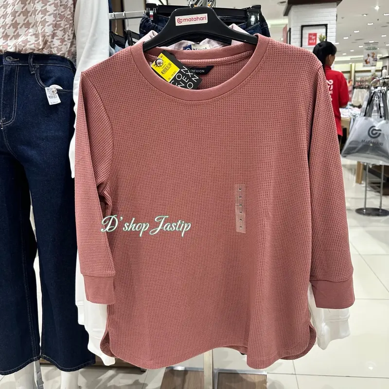 Kaos Waffle CONNEXION Lengan 3/4 By Dept Store 7
