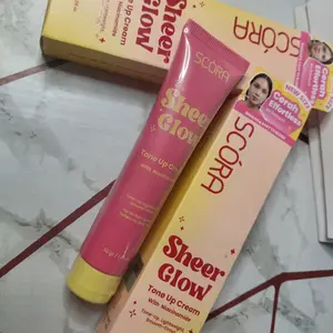 Scora Sheer Glow Tone Up Cream with Niacenamide 20gr dan 30gr