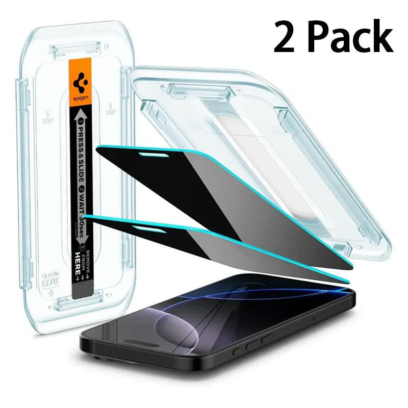 Mới nhất 2026 Miếng dán màn hình kính cường lực Spigen GlasTR EZ FIT - Chống nhìn trộm thiết kế riêng cho iPhone 17 Pro Max / iPhone 16 Pro Max / iPhone 15 Pro Max / iPhone 14 Pro Max / iPhone 13 Pro Max / iPhone 12 Pro Max Tương thích v