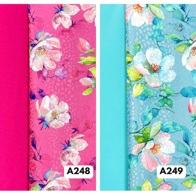 Vải Áo Dài Gấm Da Beo Họa Tiết Hoa Mộc Lan Cao Cấp