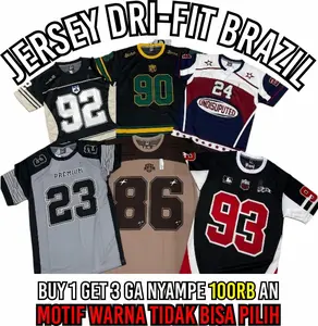 BUY 1 GET 3 JERSEY UNISEX DRYFIT MILANO JERSEY SUBLIM JERSEY MURAH RANDOM JERSEY OLAHRAGA
