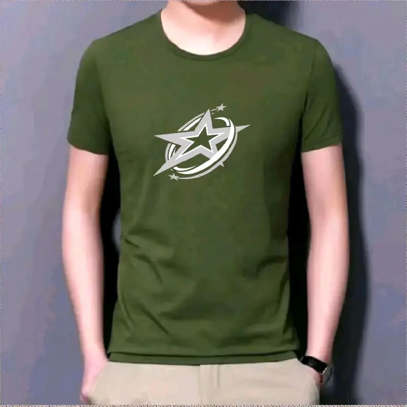 Kaos Oblong Dewasa Cowok Lengan Pendek Motif Bintang Bahan Katun Soft Adem & Nyaman. Sablon Digital Printing DTF 6