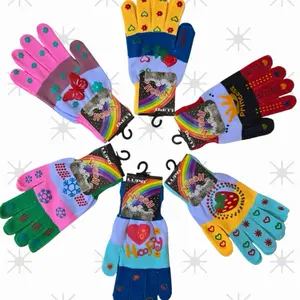 Paket Satu Lusin 6-12pcs Sarung Tangan Merek Lupo Panjang Warna Motif Wanita Bahan Elastis Berkualitas Tinggi Lembut Perlindungan Maksimal