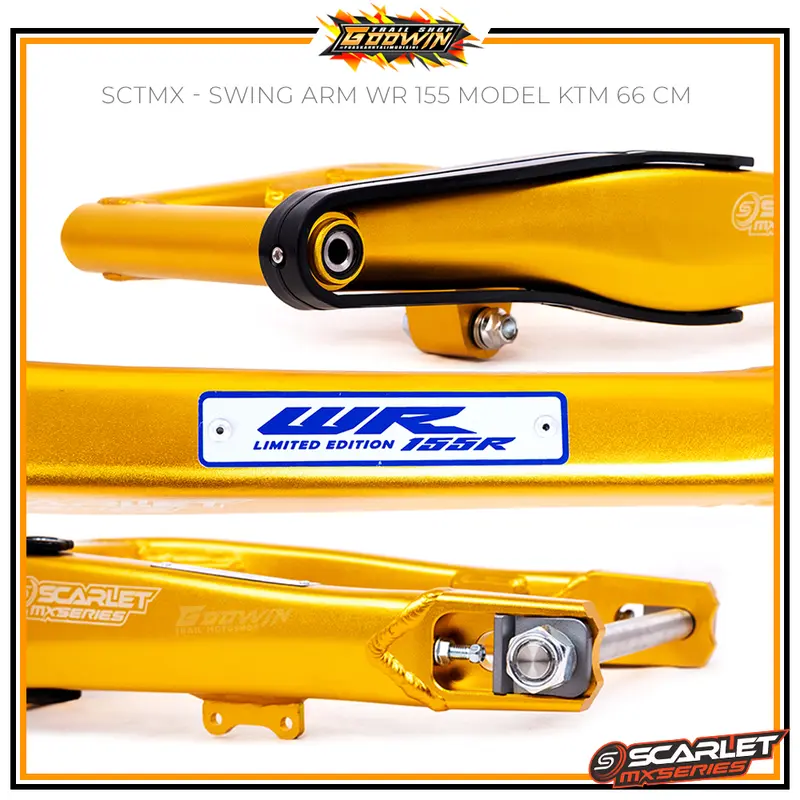 Swing Arm Scarlet MX 10916 CRF 150L 66 Cm KLX 150 WR 155 Swingarm Model KTM Almunium 66 Cm 3