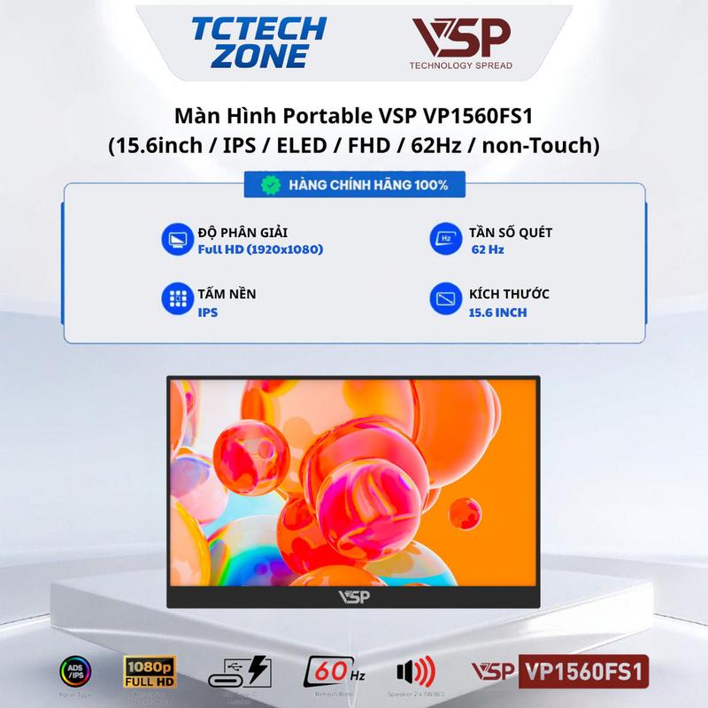 Màn Hình Di Động Portable VSP VP1560FS1 Chính Hãng