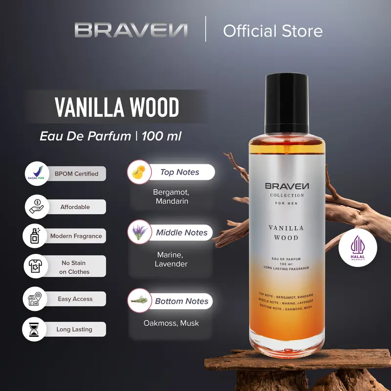 【SPESIAL NEW】Braven Collection EDP Series 100ml - Parfum Pria Terbaru Tahan Lama Perfume Wangi 1