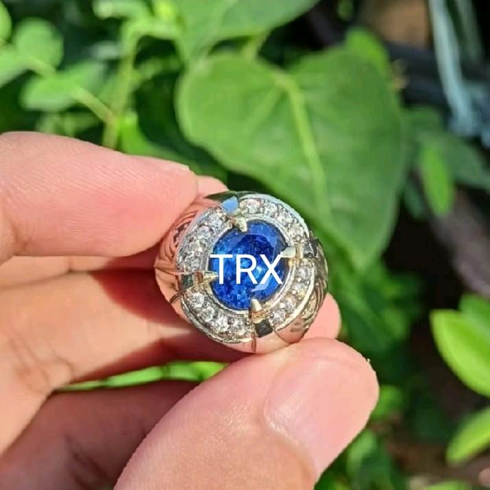 Cincin Batu Blue Safir TRX 0