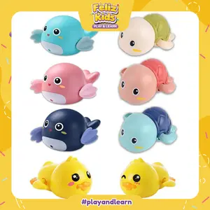 [FELIZKIDS] [FK103] Mainan Mandi Anak Bayi Bentuk KURA KURA Berenang PAUS BEBEK Di Kolam Renang / Bak Mandi Mainan Air Lucu Mainan mandi bayi