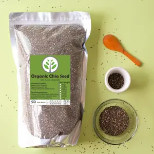 Chia Seed 1kg/1.000 gram Black Chia Seed Mexico- Chia Hitam Wijen Biji