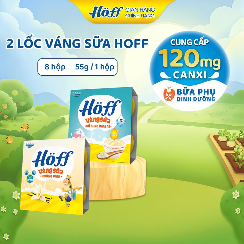 Combo 2 Lốc váng sữa Hoff cho bé ăn dặm trẻ em