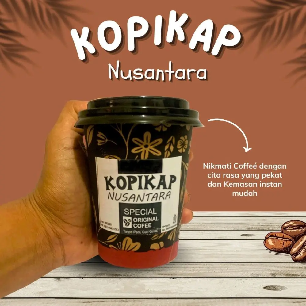 KOPIKAP NUSANTARA ORIGINAL COFFEE (COFFEE CUP INSTAN / KOPI GELAS) Robusta