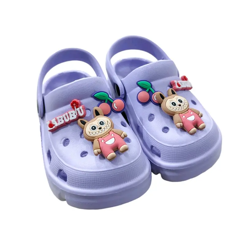 Sandal Baim Anak Perempuan Sandal Anak Cewek Motif Labubu Jelly Eva Ringan Nyaman Tali Belakang 3