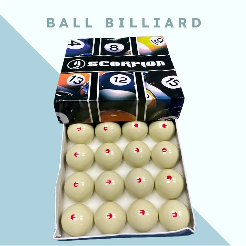 Bola Putih Billiard Gaco Tanggung Dim 50,6mm - Harga Satu Biji 0