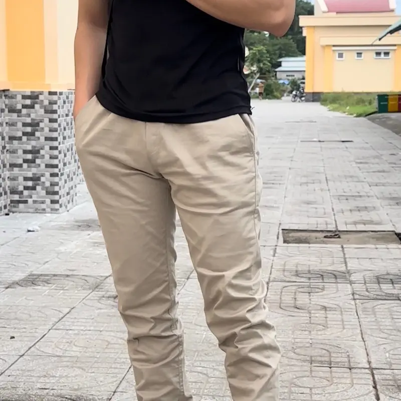 Combo 2 quần jogger kaki                               Chất kaki mềm co giãn nhẹ màu đen , rêu, xám đậm , xám nhạt , xám xi măng, nâu vàng size 28 29 30 31 32 33 34 35 36 Sport Tập Thể Dục Gym Trang Phục 0