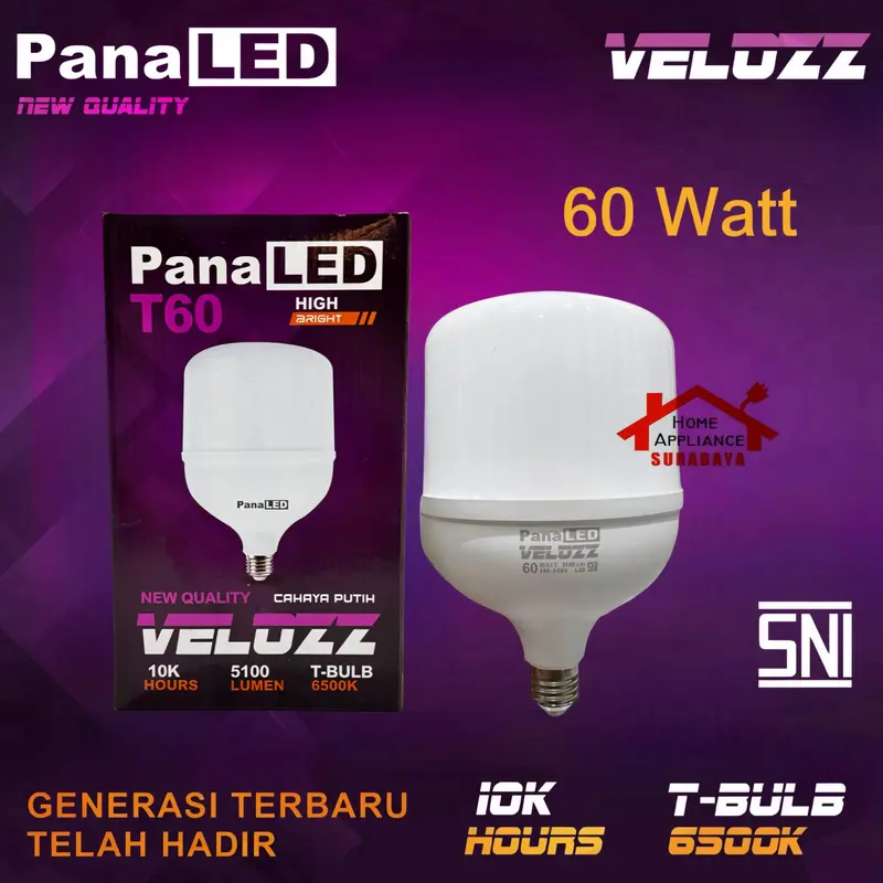 PanaLED Capsule Lampu LED T-Bulb Velozz 6500K 5 10 15 20 30 Watt / 5W 10W 15W 20W 30W 8
