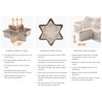 Gambar Original CHEFMADE Star Shape Non-stick Cake Pan WK9142 / Loyang Bintang Cetakan Kue Anti Lengket - WK9142 dari KKOOM Indonesia Kota Administrasi Jakarta Barat 3 Tokopedia