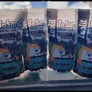 Pasir Zeolit TOSAND SIPALING Wangi 500gr plus 100gr alas mandi Hamster