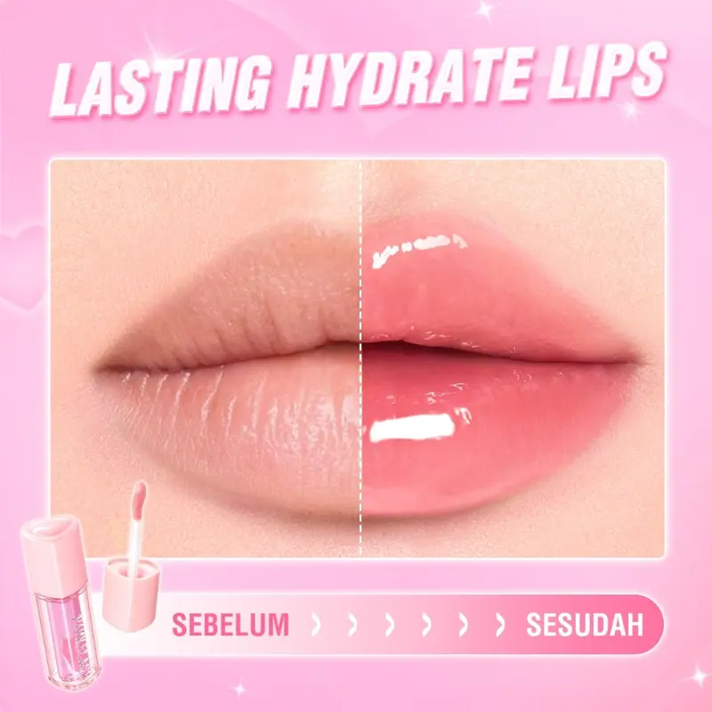 [BUY 1 GET 1] PINKFLASH Hydrating Plumy Lip Oil Color Changing Lip Balm Glossy Lasting PFL30 2
