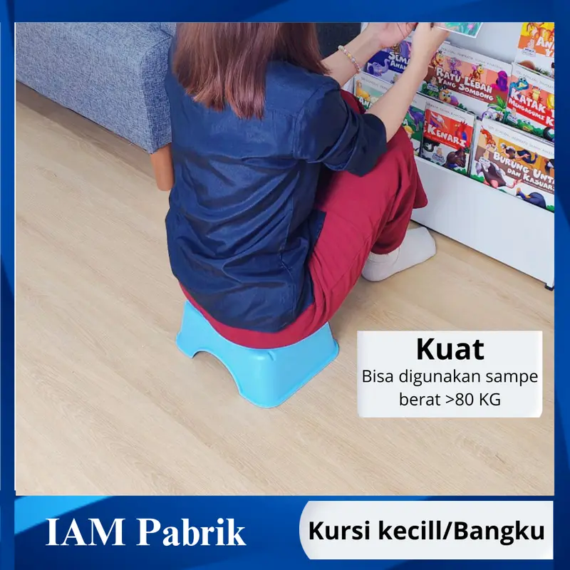 [COD] Kursi Indoor Kecil / Bangku Kaki / Chair Kursi Cuci Tebal Multifungsi Plastik Motif Abjad Lucu Dan Minimalis Furniture 1