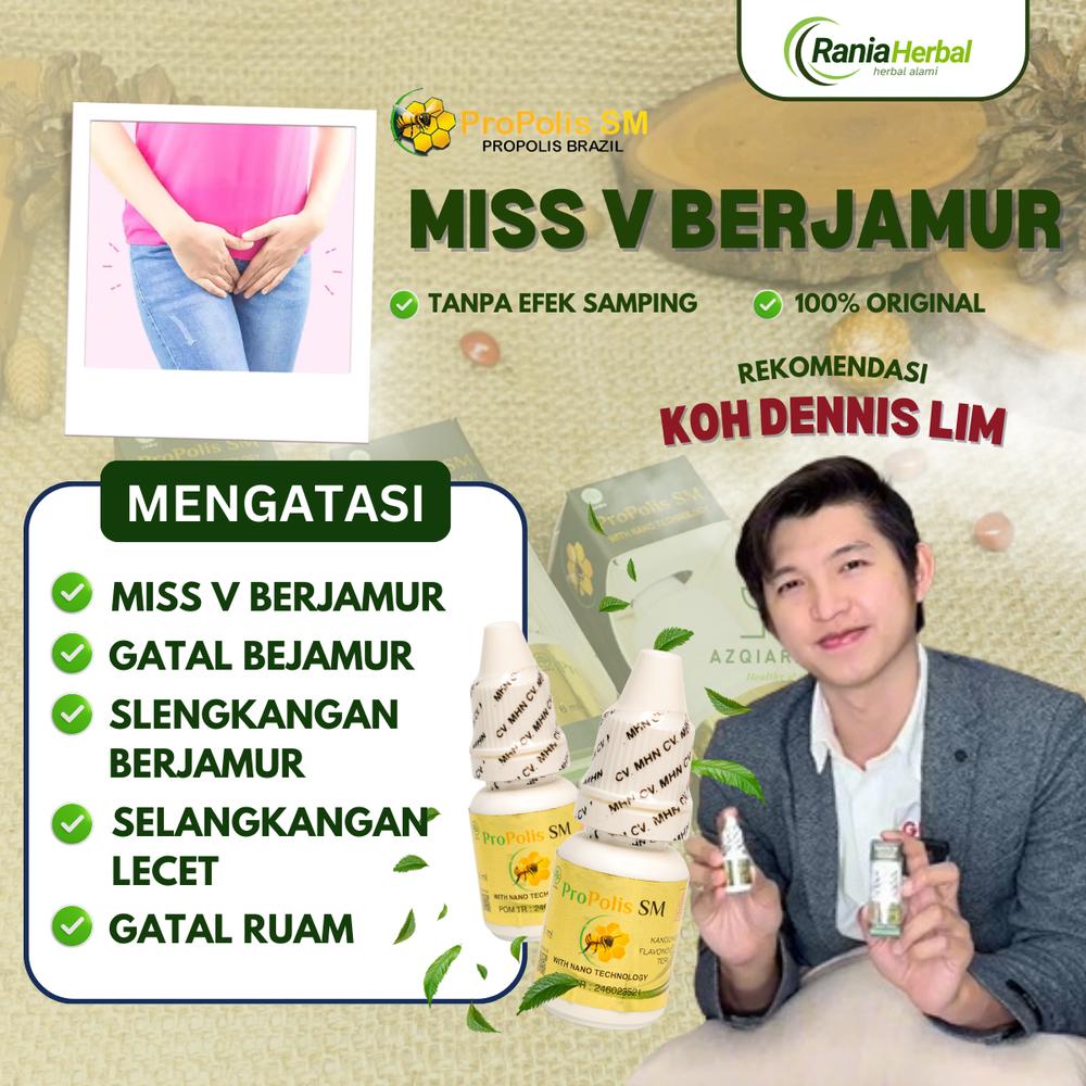Propolis SM - Penghilang Jamur Miss V, Jamur Area Miss V,  Gatal Berjamur, Gatal Ruam, Gatal Merah, Gatal Menyebar, Area Miss V Lecet Dengan Propolis Sm Isi 6ml