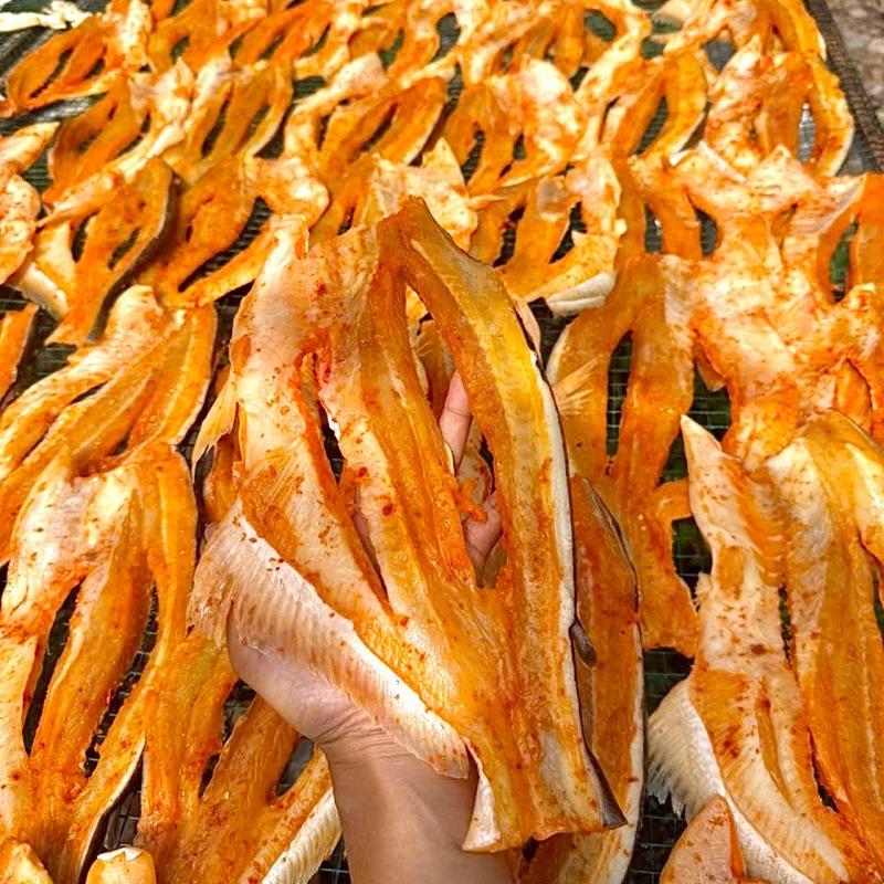 KHÔ CÁ DỨA NGUYÊN CON TẨM GIA VỊ SẴN 500G Kèm mắm me