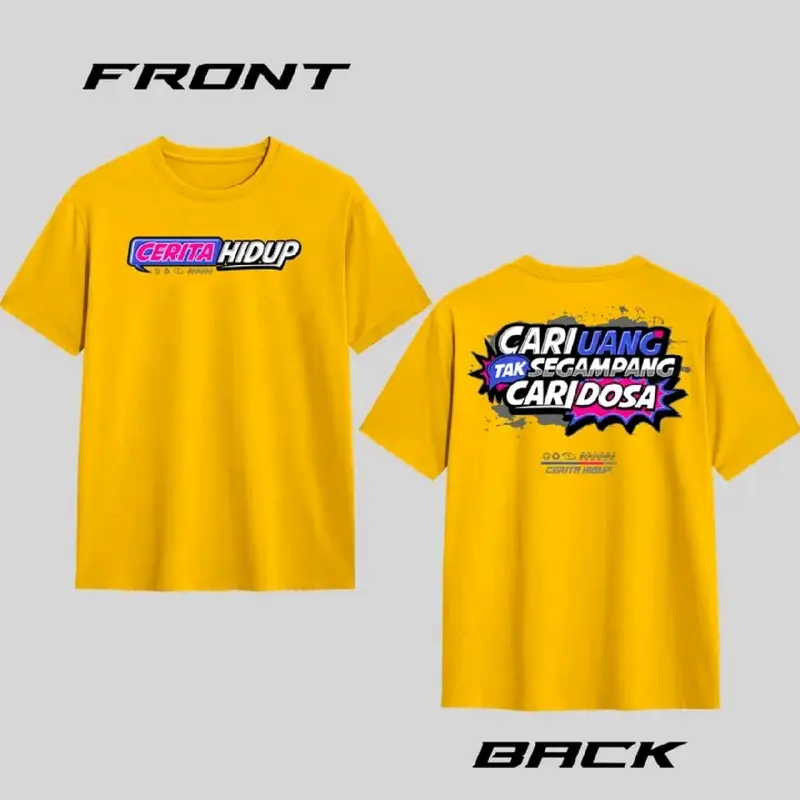 Kaos Cerita Hidup / Baju Cerita Hidup Distro T-shrit Pria Wanita 4