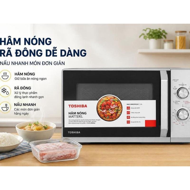 Lò Vi Sóng Toshiba MW3-MM25PE(SV) 25 Lít
