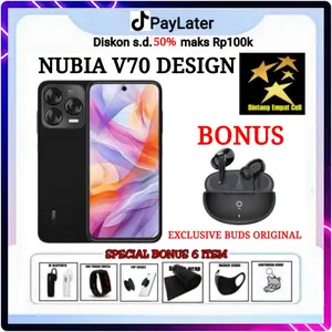 (PROMO LIVE) ZTE NUBIA V70 DESIGN NFC 8/256 & 8/128 GARANSI RESMI