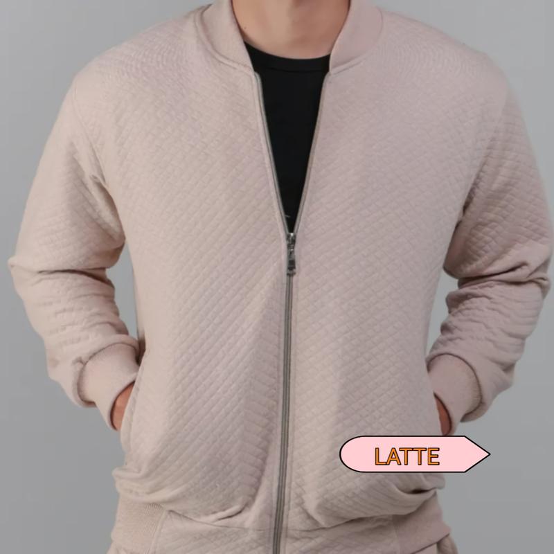 Jaket Kasual Comfy Diamond Knitt Pria Wanita Unisex Premium Size M, L, XL, XXL dan XXXL 2