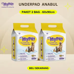 [2BAG] OH MY PET Underpad XL 60x90 cm Alas Pipis Hewan Anabul Anjing Kucing10 Pcs x 2 Bag - HALAL Toilet Training Pad Anti Bocor Daya Serap Ekstra Anti Bakteri