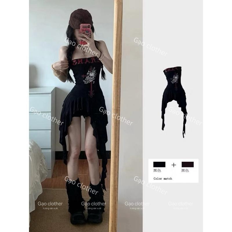 Có bigsize, áo ống in tua rua