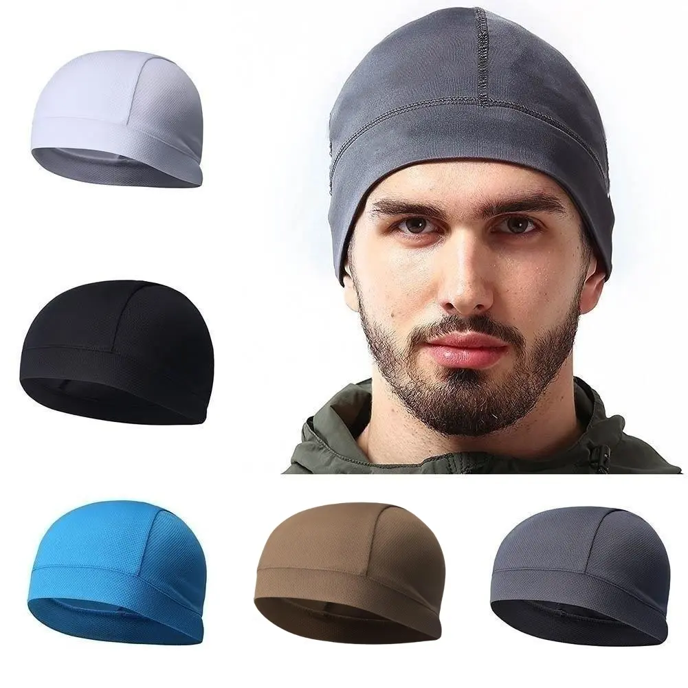 Outdoor Sport Hat Summer Men Cap Elastic Breathable Absorb Sweat Solid Color Headband Cycling Running Riding Hats FEE