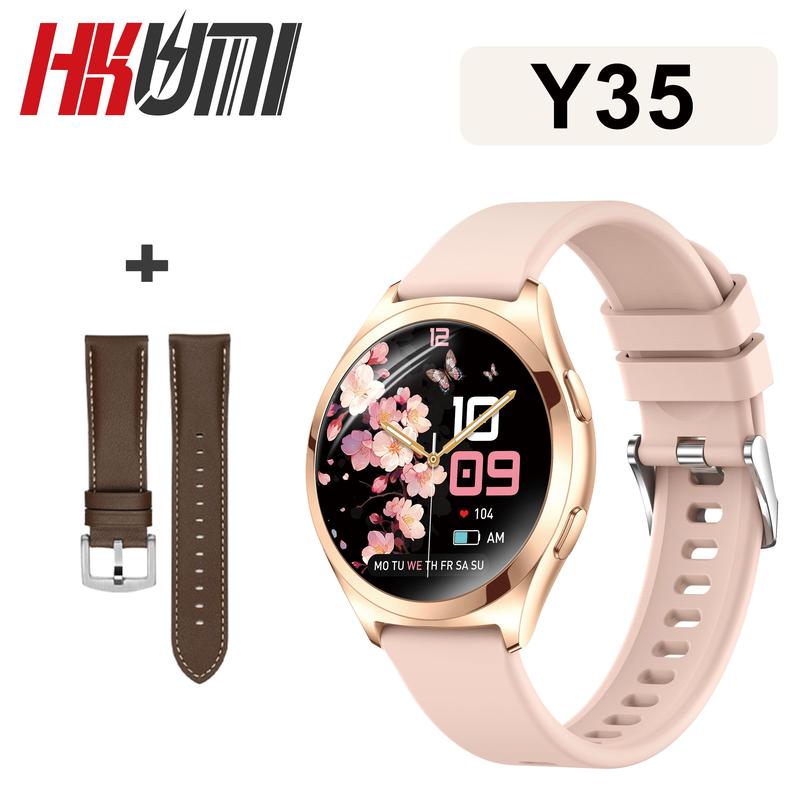 Đồng Hồ Thông Minh Y35, gen 2 Dành Cho Nữ, Màn Hình Cảm Ứng Toàn Bộ, Thể Thao Và Thể Dục, Chống Nước IP68, Nhắc Nhở Tin Nhắn Và Cuộc Gọi, Thích Hợp Cho Android Và IOS, Phát Hiện Sinh Lý Nữ, Màn Hình 1.27 Inch