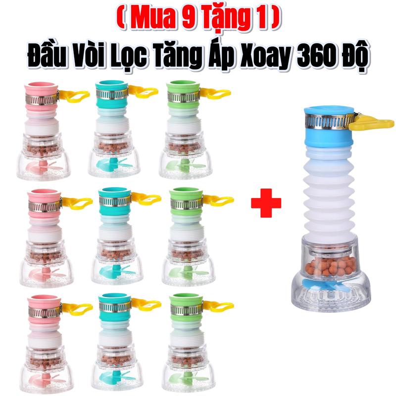 ( Mua 9 Tặng 1) Đầu Vòi Lọc Tăng Áp Xoay 360 Độ – Bộ Vòi Xịt Nước Rửa Bát Kéo Dài, Chống Văng, Tiết Kiệm Nước, Lọc Sạch Cặn Bẩn, Dễ Lắp Đặt, Tiện Lợi Rửa Chén Bát Mỗi Ngày đầu  lọc  nước vòi  lọc  nước  sạch đầu  lọc  nước  tại  vòi Đầu vòi lọc