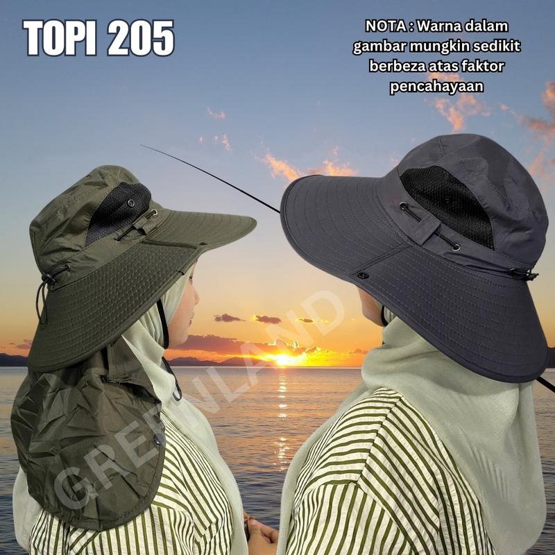 Topi Anti Panas 205/A1005 Topi Memancing/Memancing / Fishing/Hunting ...