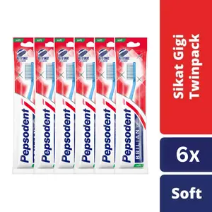 [FLASH SALE]PEPSODENT SIKAT GIGI BRILIAN SIKAT GIGI LEMBUT MULTIPACK