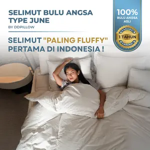 DDPillow Selimut Bulu Angsa Asli Super Fluffy / Mega Fluff Type June / Duvet / Selimut Hotel Tebal