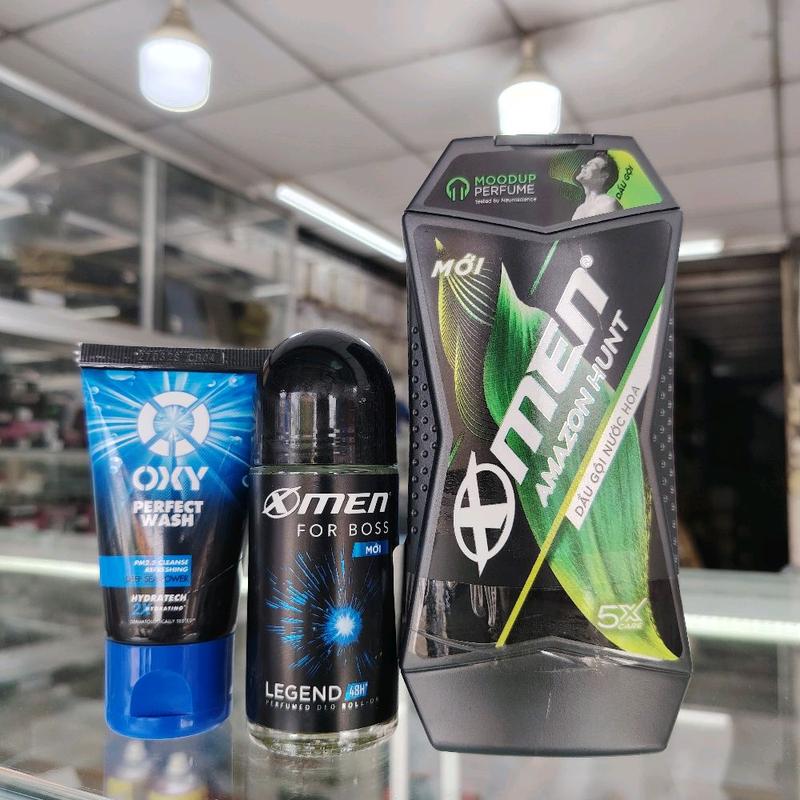 Combo 3 món dành cho nam :1 Dầu gội XMen 150g hàng tặng +1Lăn khử mùi 40ml_hàng tặng +1 Sữa rửa mặt oxy 25g -hàng tặng