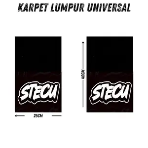 Karpet Lumpur Stiker Universal 40x25cm Tebal 5mm untuk Pickup Jeep Truk Minibus Mud Guard Roda Belakang Karet Hitam Perlindungan Terbaik dari Kotoran dan Lumpur - Motorcycle