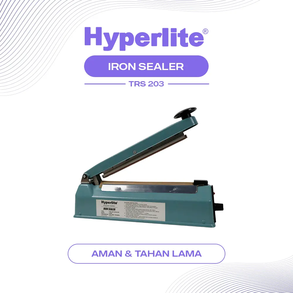 Hyperlite Iron Sealer TRS Alat Pres Plastik / Alat Perekat Plastik