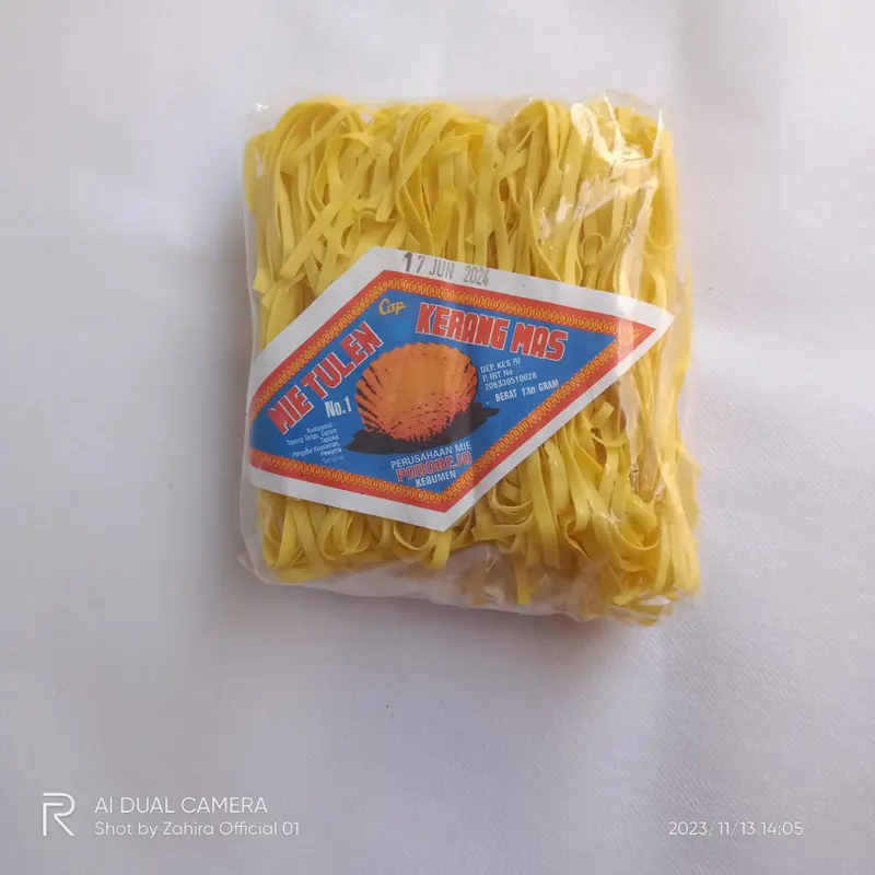 Mie Kuning Kering Cap KERANG MAS Mie Tulen Jadul Khas Kebumen 120gram 5